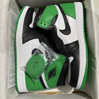 Retro High Top Sneakers, White Black Green Colorway, Lace Up Design, Casual Gift for Sneaker Fans