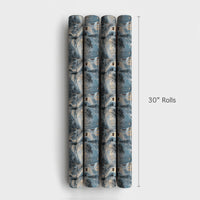 Snowy Village Holiday Gift Wrap, Horse Drawn Sleigh Christmas Wrapping Paper, Twilight Winter Wrapping Paper, Rustic Holiday Gift Wrap Roll