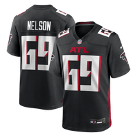Atlanta Falcons Jack Nelson Black Team Game Jersey
