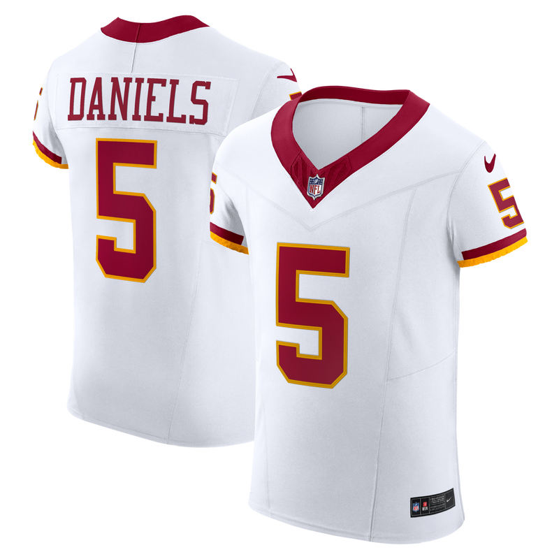 Washington Commanders Jayden Daniels White Alternate 2 Super Bowl Era Elite Jersey