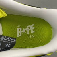 Low Top Sneakers, Neon Green Black Colorway, Lace Up Design, Casual Gift for Sneaker Fans