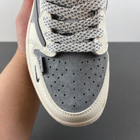 Low Top Sneakers, Off White Gray Colorway, Reverse Hook Design, Lace Up Design, Casual Gift for Sneaker Fans