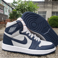 Sneakers, Navy White Colorway, Lace Up Design, Casual Gift for Sneaker Fans