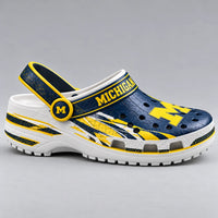 MICH Block M - Navy and Maize Statement Clogs