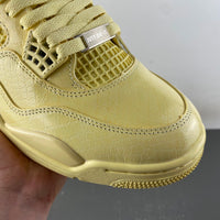 Retro Mid Top Sneakers, Yellow Colorway, Lace Up Design, Casual Gift for Sneaker Fans