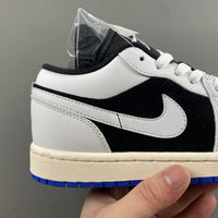 Low Top Sneakers, Blue White Black Colorway, Lace Up Design, Casual Gift for Sneaker Fans