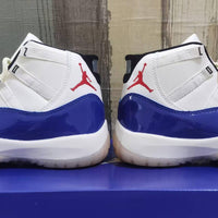 High Top Sneakers, Blue White Red Colorway, Lace Up Design, Casual Gift for Sneaker Fans