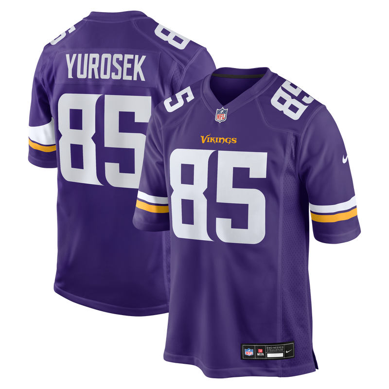 Minnesota Vikings Ben Yurosek Purple Team Game Jersey