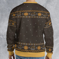 Humorous Holiday Mashup Sweater, Oh Snap Wishbone Thanksgiving Ugly Christmas Sweatshirt, Autumn Xmas Crewneck, Fall Season Pullover