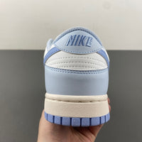 Low Top Sneakers, White Blue Colorway, Lace Up Design, Casual Gift for Sneaker Fans