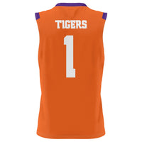#1 Clemson Tigers Lightweight Basketball Jersey - Orange