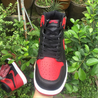 Sneakers, Black Red Colorway, Lace Up Design, Casual Gift for Sneaker Fans