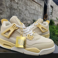Mid Top Sneakers, Yellow Colorway, Lace Up Design, Casual Gift for Sneaker Fans