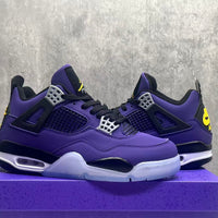 Mid Top Sneakers, Purple Black Colorway, Lace Up Design, Casual Gift for Sneaker Fans