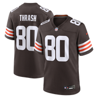 Cleveland Browns Jamari Thrash Brown Team Game Jersey
