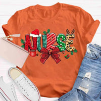 Festive Holiday Nurse Shirt, Christmas School Nurse T-Shirt, Adorable Winter Medical Graphic Tee, School Nursing Staff Appreciation Tee Present