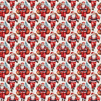 Classic Christmas Gift Wrap, Vintage Santa Wrapping Paper, Retro Santa Claus Wrapping Paper, Festive Holiday Gift Wrap, Family Present Paper