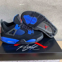Mid Top Sneakers, Black Blue Colorway, Lace Up Design, Casual Gift for Sneaker Fans