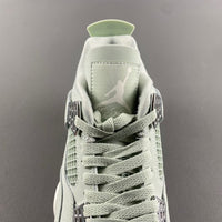 Mid Top Sneakers, Green Silver Colorway, Lace Up Design, Casual Gift for Sneaker Fans