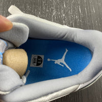 Low Top Sneakers, Blue White Gray Colorway, Lace Up Design, Casual Gift for Sneaker Fans