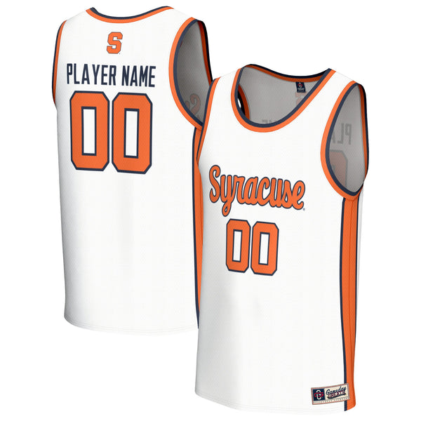 Syracuse Orange NIL Pick-A-Player Basketball Lightweight Jersey - White