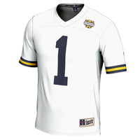 #1 Michigan Wolverines College Football Playoff 2023 National Champions Lightweight Fashion Jersey - White