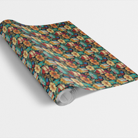 Festive Holiday Gift Wrap, Floral Gift Wrapping Paper, Botanical Birthday Wrapping Paper, Christmas Present Wrap, Elegant Floral Paper Roll