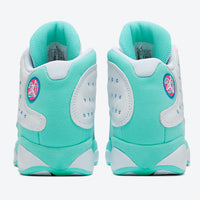 Basketball Shoes, White Green Colorway, Lace Up Design, Casual Gift for Shoe Lovers
