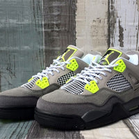 Low Top Sneakers, Green Gray Colorway, Lace Up Design, Casual Gift for Sneaker Fans