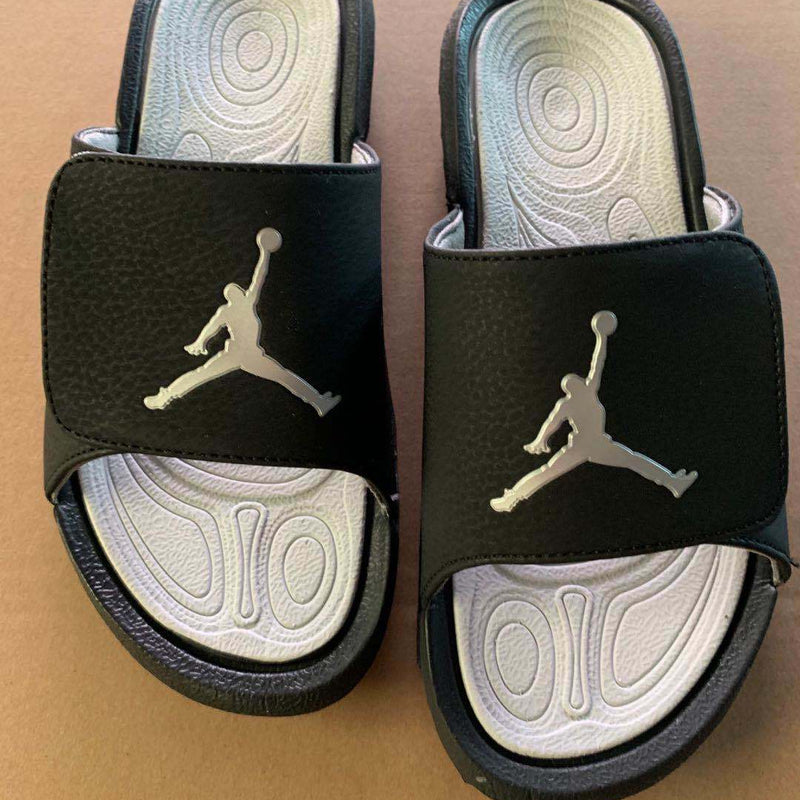 Slides, Black Gray Colorway, Slip On Design, Casual Gift for Shoe Lovers