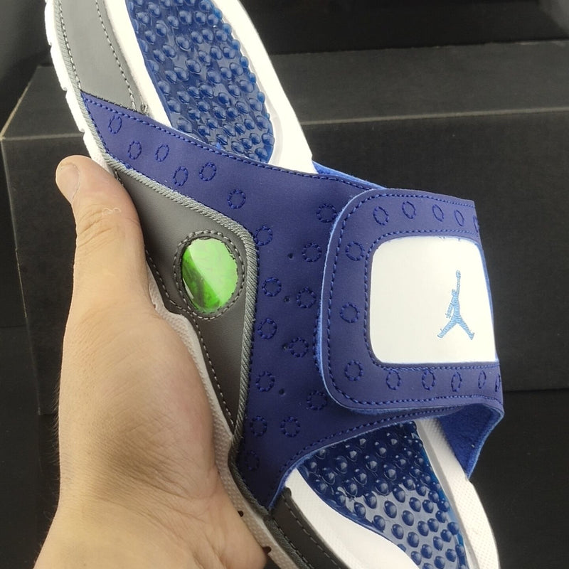 Retro Slides, Navy Blue Colorway, Slip On Design, Casual Gift for Shoe Lovers