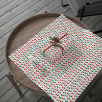 Red and Green Polka Dot Gift Wrap, Christmas Stocking Wrapping Paper, Holiday Stockings Gift Wrapping Paper, Festive Xmas Wrapping Paper