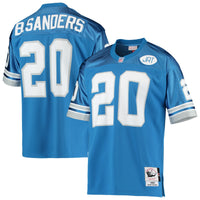 Detroit Lions 1991 Barry Sanders Blue Authentic Throwback Retired Player Jersey