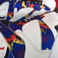 Sneakers, White Multicolor Colorway, Lace Up Design, Casual Gift for Sneaker Fans