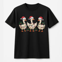 Humorous Silly Goose Holiday Shirt, Christmas Goose T-Shirt, Adorable Animal Xmas Graphic Tee, Festive Matching Family T-Shirt, Holiday Humor Tee