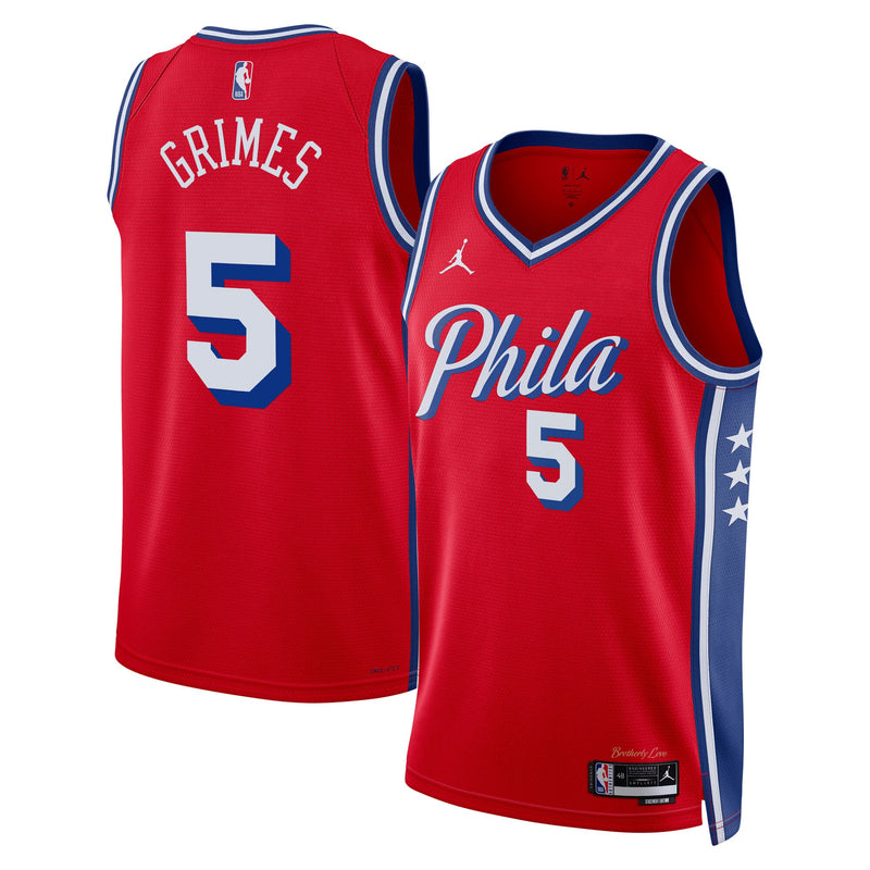 Philadelphia 76ers Statement Edition Swingman Jersey - Red - Quentin Grimes