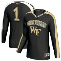 Wake Forest Demon Deacons #1 Lightweight Volleyball Fashion Jersey - Black