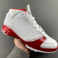 Low Top Sneakers, White Red Colorway, Lace Up Design, Casual Gift for Sneaker Fans