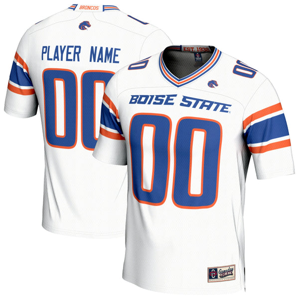 Boise State Broncos NIL Pick-A-Player Lightweight Collegiate Football Fashion Jersey - White