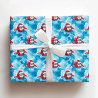 Underwater Diving Holiday Gift Wrap, Scuba Santa Christmas Wrapping Paper, Ocean Christmas Wrapping Paper, Tropical Secret Santa Gift Wrap