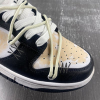 Low Top Sneakers, White Black Brown Colorway, Lace Up Design, Casual Gift for Sneaker Fans