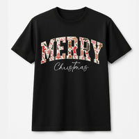 Retro Holiday Gingerbread Pattern T-Shirt, Merry Christmas Gingerbread T-Shirt, Adorable Xmas Graphic Tee, Festive Family Holiday Shirt