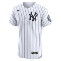 New York Yankees Derek Jeter White Home 2020 Hall of Fame Induction Patch Elite Player Jersey