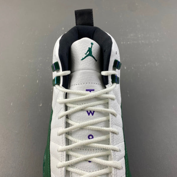 Low Top Sneakers, White Green Purple Colorway, Lace Up Design, Casual Gift for Sneaker Fans
