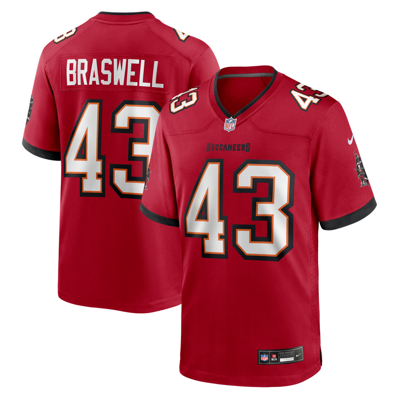 Tampa Bay Buccaneers Chris Braswell Red Game Jersey
