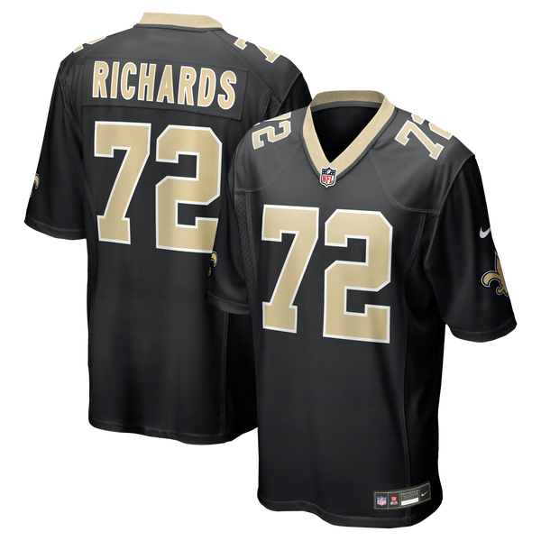 New Orleans Saints Asim Richards Black Team Game Jersey