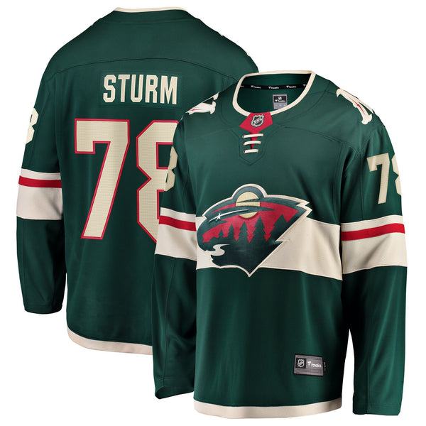 Minnesota Wild Nico Sturm Green Home Breakaway Jersey