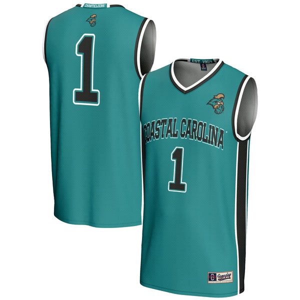 #1 Coastal Carolina Chanticleers Lightweight Basketball Jersey - Light Blue