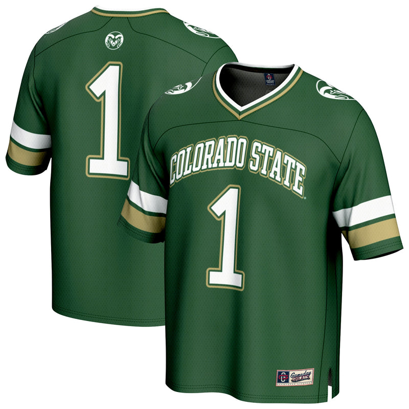 #1 Colorado State Rams Collegiate Football Fashion Jersey - Green