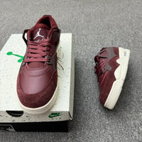 Low Top Basketball Shoes, Burgundy Brown Colorway, Lace Up Design, Casual Gift for Shoe Lovers